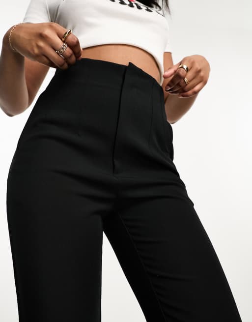 Black high shop waisted cigarette trousers