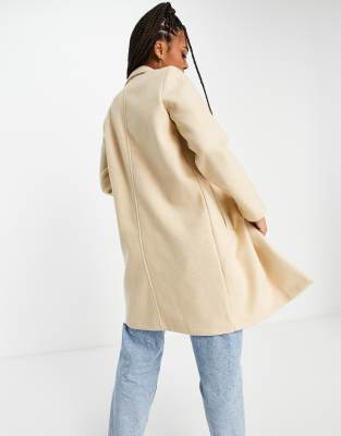 beige tailored coat