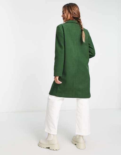 Green on sale tailored coat