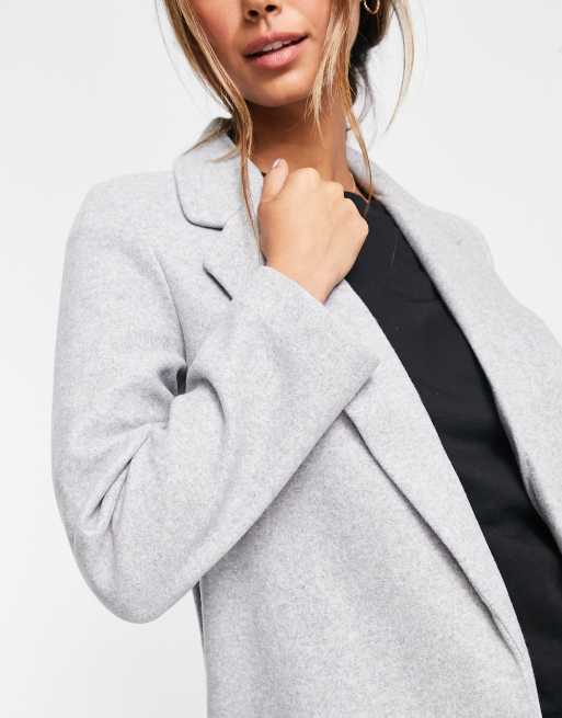 Grey fitted shop coat womens