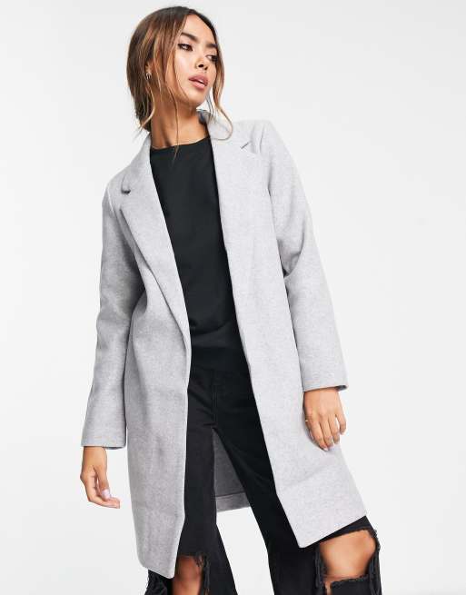 Grey shop tailored coat