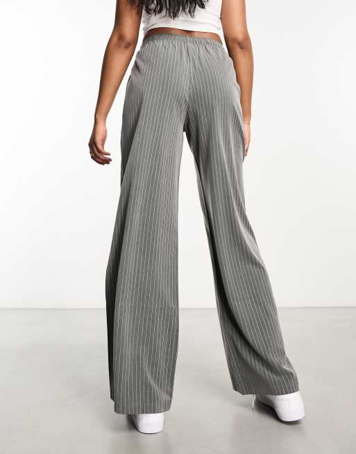 Sheczzar Grey Striped Treggings