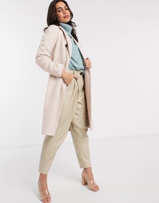 Stradivarius double button outlet longline coat