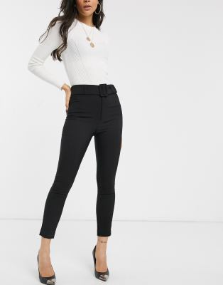 stradivarius black pants