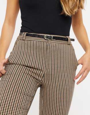 tailored plaid pants