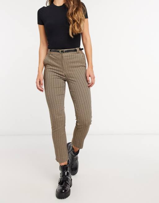 Pantalon carreaux stradivarius new arrivals