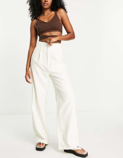 Wide-Leg Tailored Pants