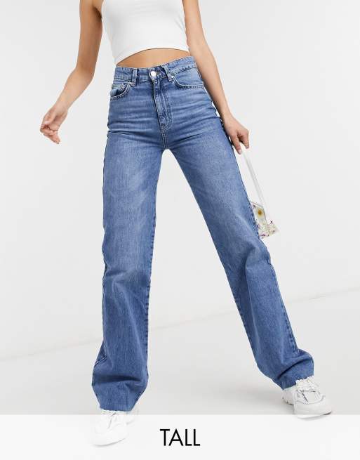 Cra wallonieShops JEAN JDY JONA 15171481 Stradivarius Tall 90s dad jeans in medium blue