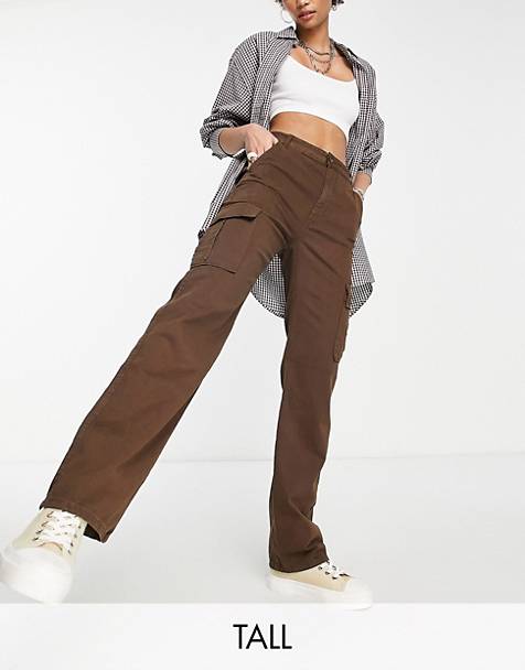 Dames Kleding Broeken en leggings Broeken met rechte pijpen Vintage Broeken met rechte pijpen pantaloni a quadretti per invernale 