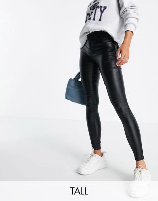 High Waist Skinny Jeans In Black, Noisy May