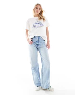 Tall - D88 - Jean baggy - moyen dlav - Stradivarius - Modalova