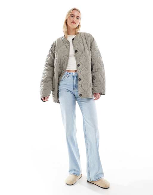Stradivarius Tall – D92 – Jeans in heller Waschung mit geradem Schnitt