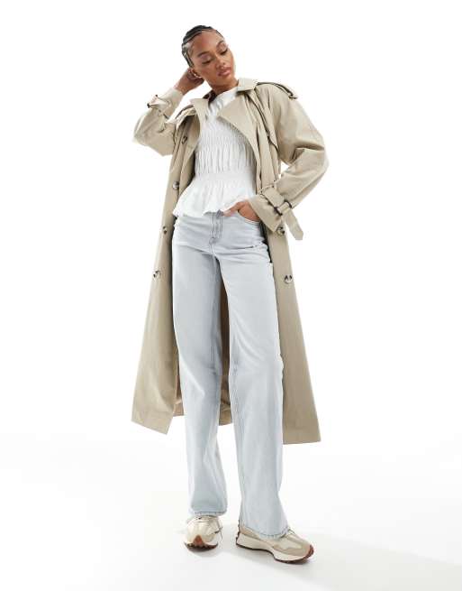 Stradivarius - Tall - D92 - Jeans met rechte pijpen in lichtgrijs