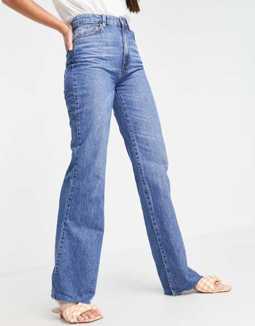 Stradivarius Tall – Dad-Jeans im Stil der 90er in Mittelblau  , 4 von 4