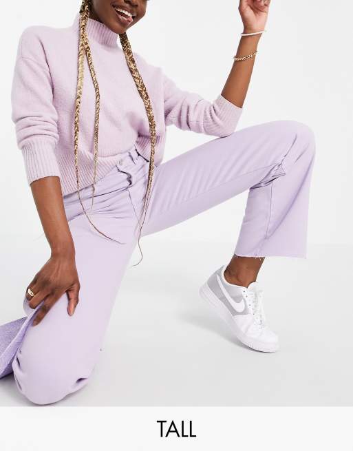 Stradivarius - Tall - Dad jeans in jaren 90-stijl in lila