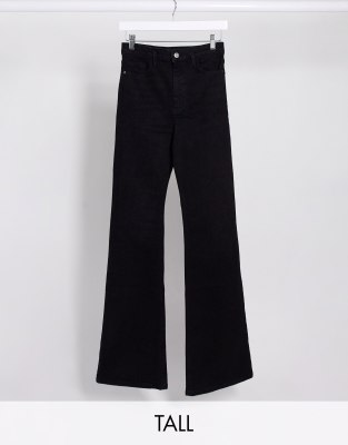 white flare jeans tall