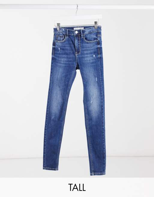 stradivarius skinny jeans high waist