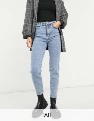 asos stradivarius slim mom jeans