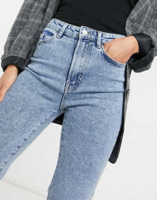 asos stradivarius slim mom jeans