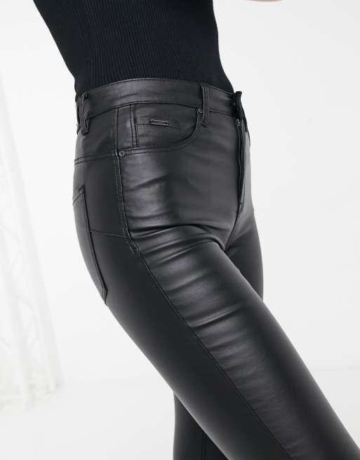 Pantalon effet enduit discount femme