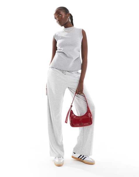 Stradivarius Tall - Joggers grigi a fondo ampio - view 1