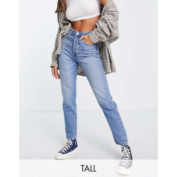 Straight mom fit stradivarius top