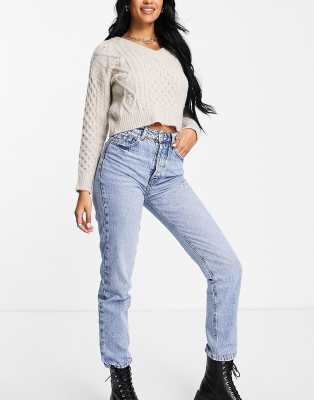 stradivarius mom jeans tall