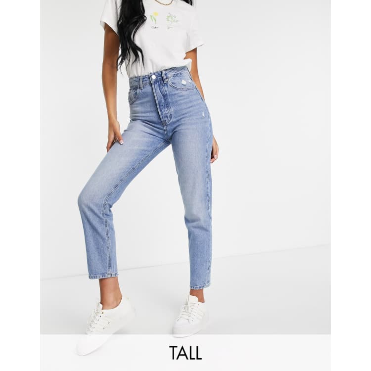 Stradivarius Tall vintage jeans in blue | ASOS