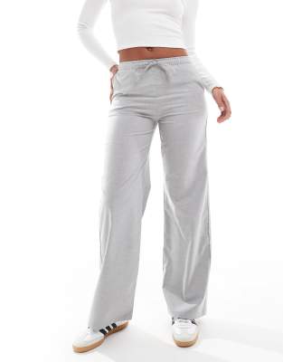 Tall pull on pants in light gray