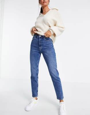 stradivarius tall slim mom jean