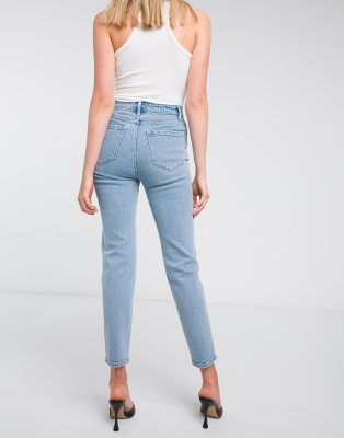 stradivarius mom slim fit