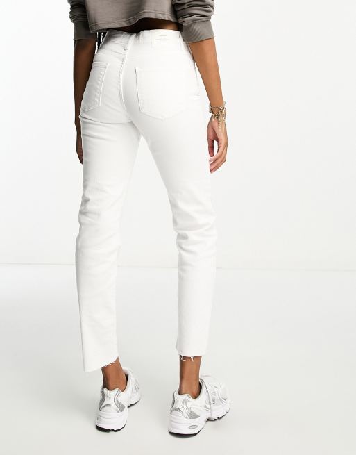 Levis mom outlet jeans white