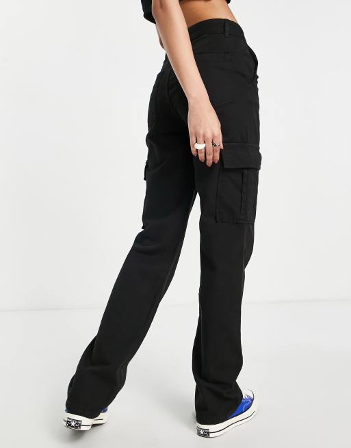 Straight Leg Cargo Pants Y2k Streetwear Casual Pants Women's - Temu