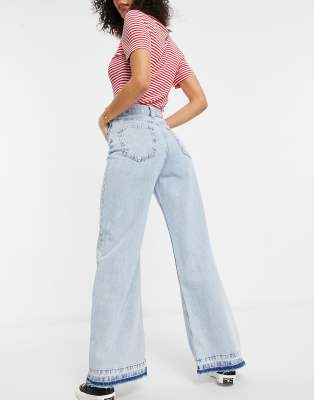 womens wide leg jeans tall