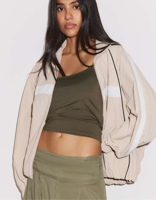 Stradivarius Technical jacket in stone, 4 of 7