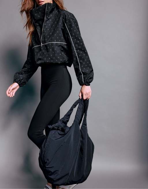 Stradivarius technische windbreaker met polkadotprint in transparant, 3 van 6