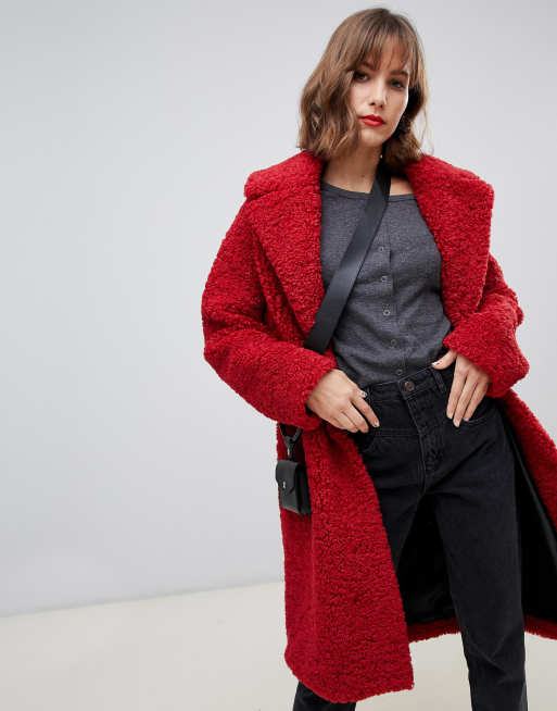 Asos 2024 teddy coat