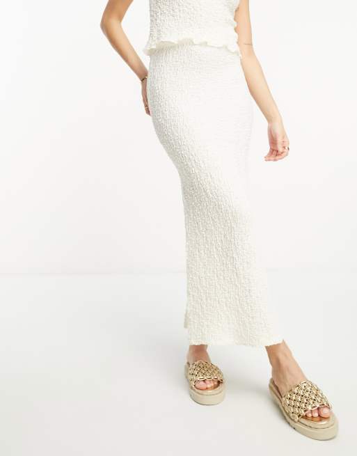 White maxi tube skirt new arrivals