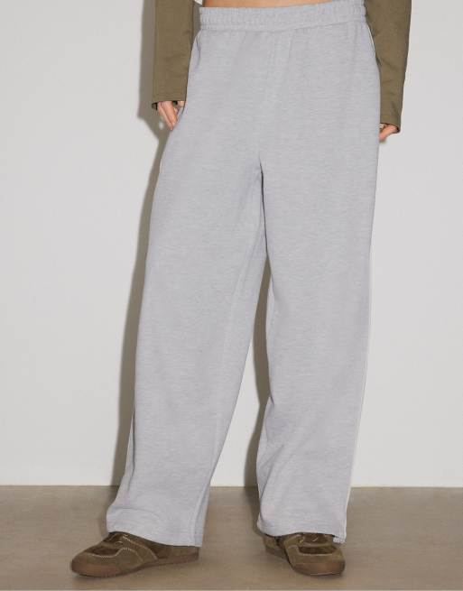 Stradivarius Toggle jogger trousers in grey melange, 2 of 7