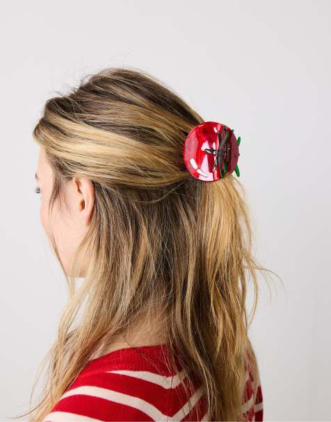 Stradivarius - Tomato - Fermaglio rosso - view 1