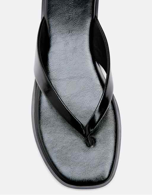 Stradivarius - Tongs plates - Noir, 4 de 6