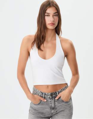 Stradivarius - Top dos nu - Blanc