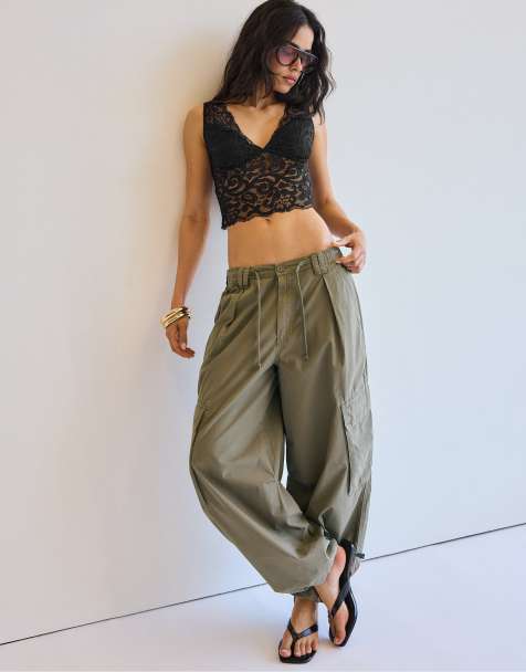 Stradivarius - Top en dentelle - Noir - view 1