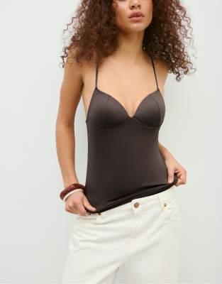 Top style corset - Marron M