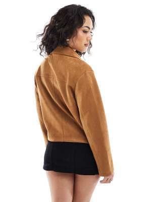 Stradivarius Track Jacket In Brown