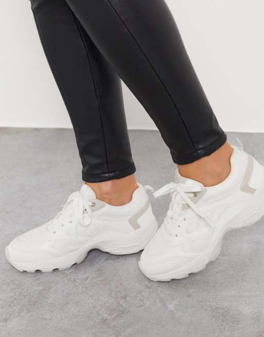 stradivarius trainers with trims