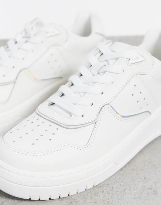 Stradivarius white clearance trainers