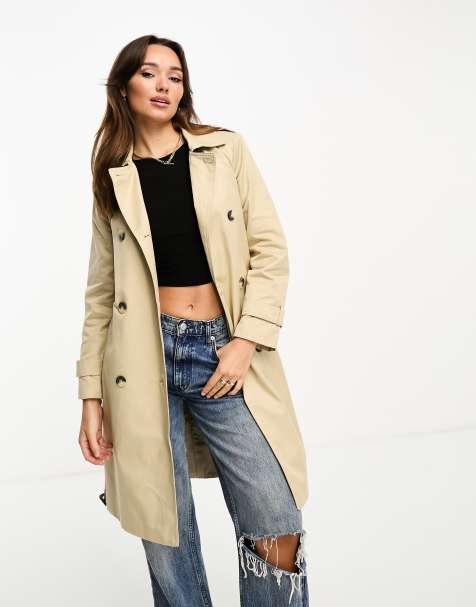 Lipsy contrast piping belted mac sale