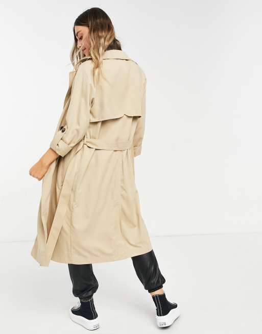 Asos camel shop trench coat