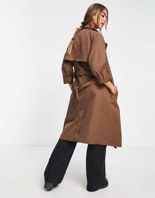 Stradivarius - Trench marrone, 2 di 4